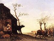 paulus potter Driving the Cattle to Pasture in the Morning oil